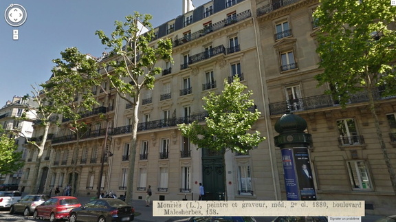 158 Bd Malesherbes à Paris (en 1889)