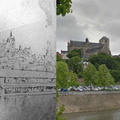 La cathédrale du Mans vu des berges de la Sarthe