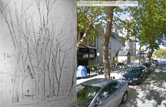 Promenade du Grand Mail à la Ferté Bernard