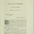 Caprices d'un Bibliophile - Les galanteries