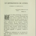 Caprices d'un Bibliophile - Le quémandeur de livres