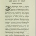 Caprices d'un Bibliophile - Les quais en août