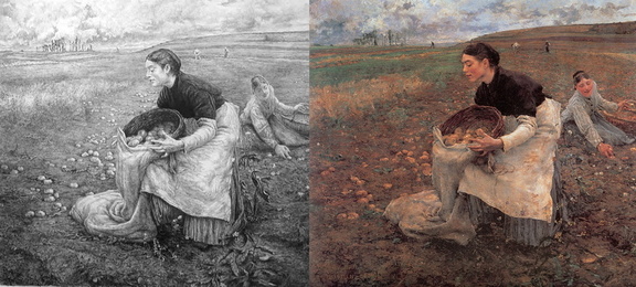 Bastien Lepage - Saison d'Octobre: Recolte des pommes de terre