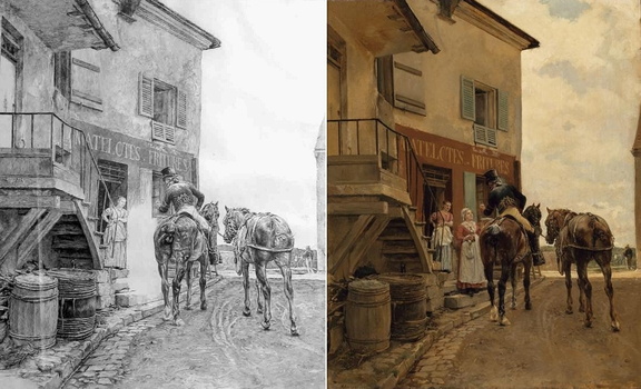 Meissonier - Auberge du pont de Poissy