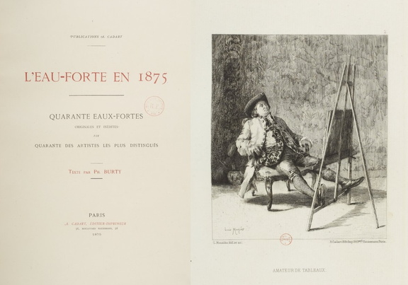 L'Amateur de tableaux - L'eau forte en 1875