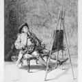 L'amateur de tableau - Epreuve avant la lettre