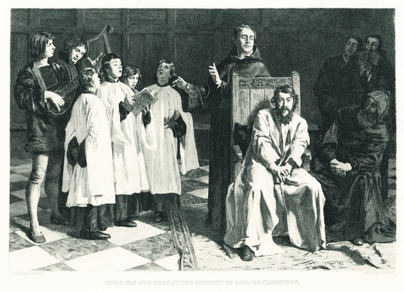 Wauters - Hugo Van Der Goes at the convent of Rooden Cloestere