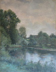 Etang Sarthois avec pécheurs