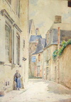 Femme dans une rue