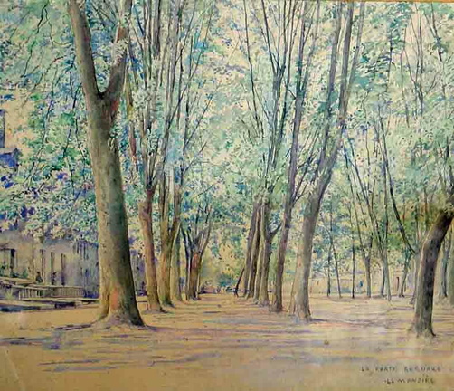 Allée d'arbres à La Ferté-Bernard 