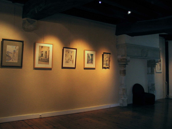 Tableaux de scènes de rue du Mans