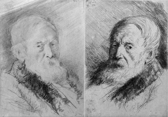 Portrait de vieillard barbu