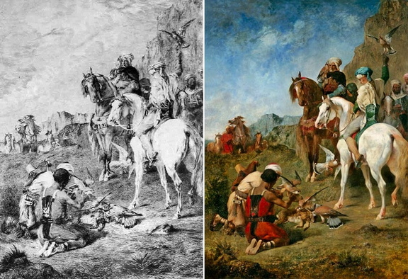 Fromentin - Chasse au faucon