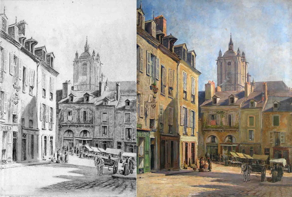 Rue du Hallai au Mans