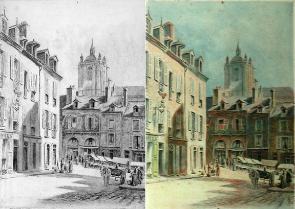 Rue du Hallai au Mans