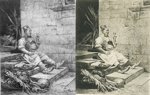 Vibert - Marchand de pastèques