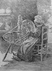Veille femme filant